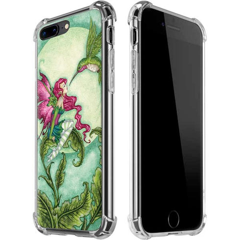 Flirting Fairy and Hummingbird by Amy Brown iPhone Cases